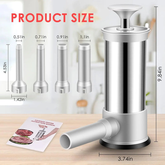 Stainless Steel Manual Sausage Stuffer